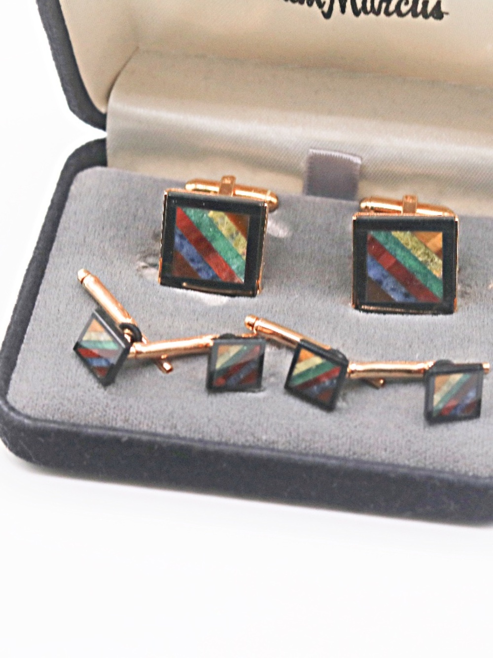 Hayward 14k Gold Filled Gemstone Cufflinks Studs